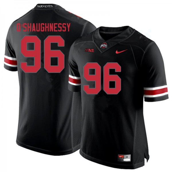 Ohio State Buckeyes #96 Michael O'Shaughnessy Men Player Jersey Blackout